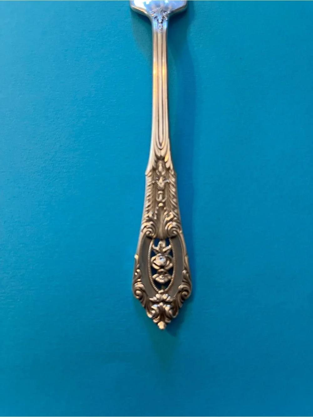 Wallace Silversmiths Silver Ornate Pattern Dinner Fork